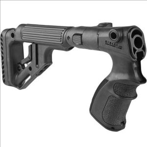 Tactical Folding Buttstock w/Cheekpiece for Remington 870 - Black