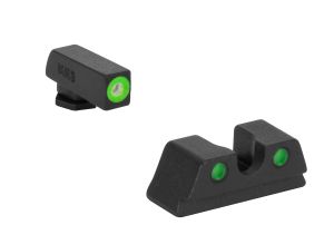 ML40220 HYPER-BRIGHT FOR GLOCK 42, 43, 43X AND 48 PISTOLS FRONT GREEN RING/ REAR GREEN