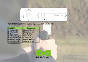 ML63242G - MEPRO FT BULLSEYE™-PISTOL-FRONT-CZ P10-G 